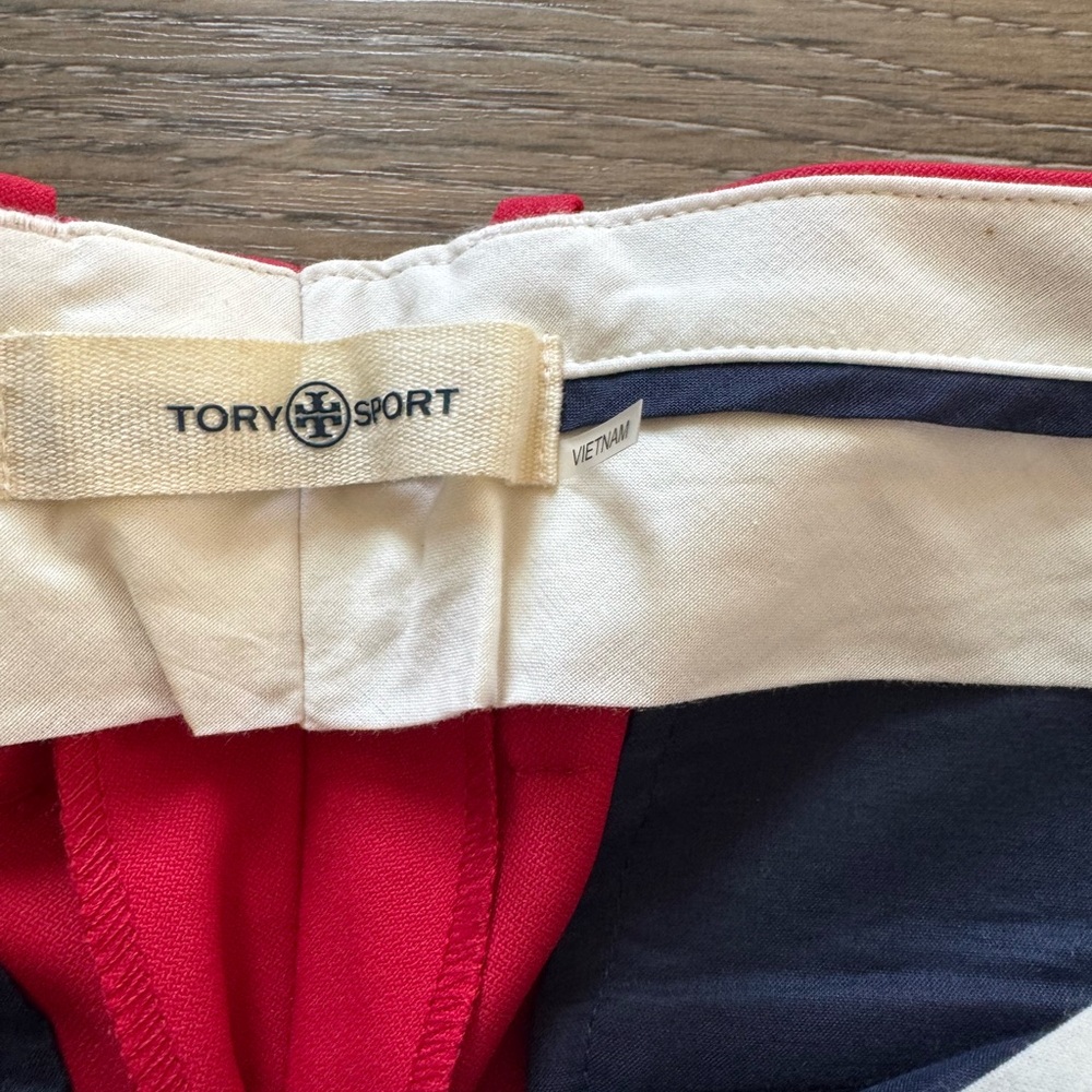 TORY SPORT Tech Twill golf pants Red sz 2 NWT - Picture 3 of 8